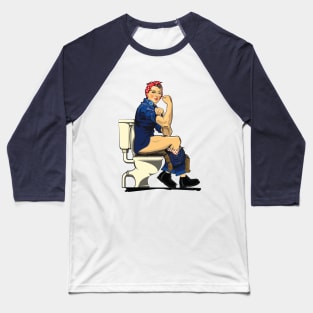 We Can do it! on the Toilet Baseball T-Shirt